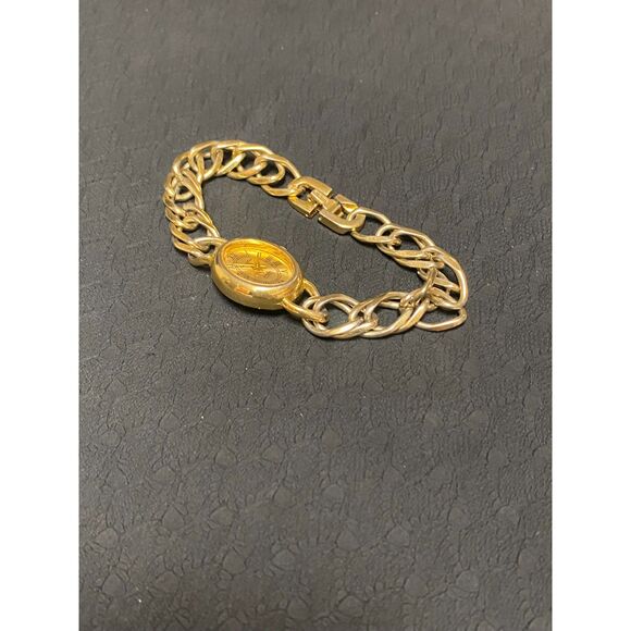 Vanity Fair by Gruen Chain Watch | Roman Numeral Dial | Gold-Tone - Picture 6 of 8